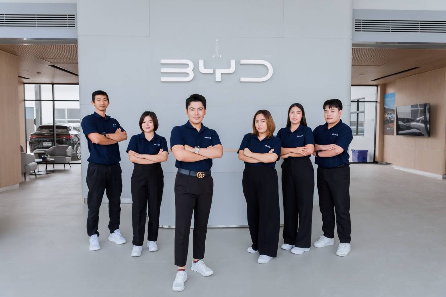 Inside the BYD NOVA Salaya showroom